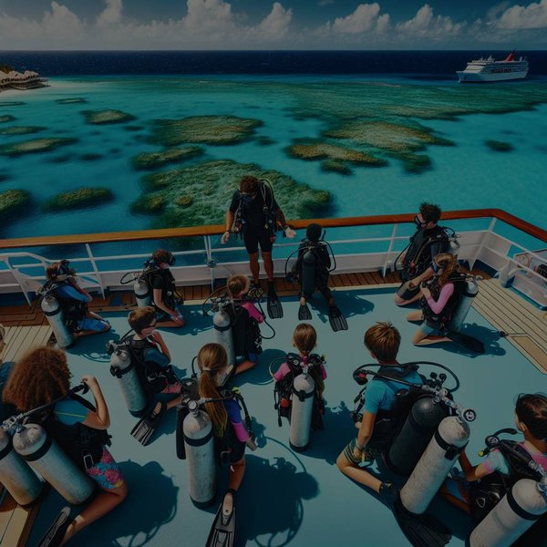 Peut-on trouver des croisières qui offrent des cours de plongée pour enfants en mer des Caraïbes?